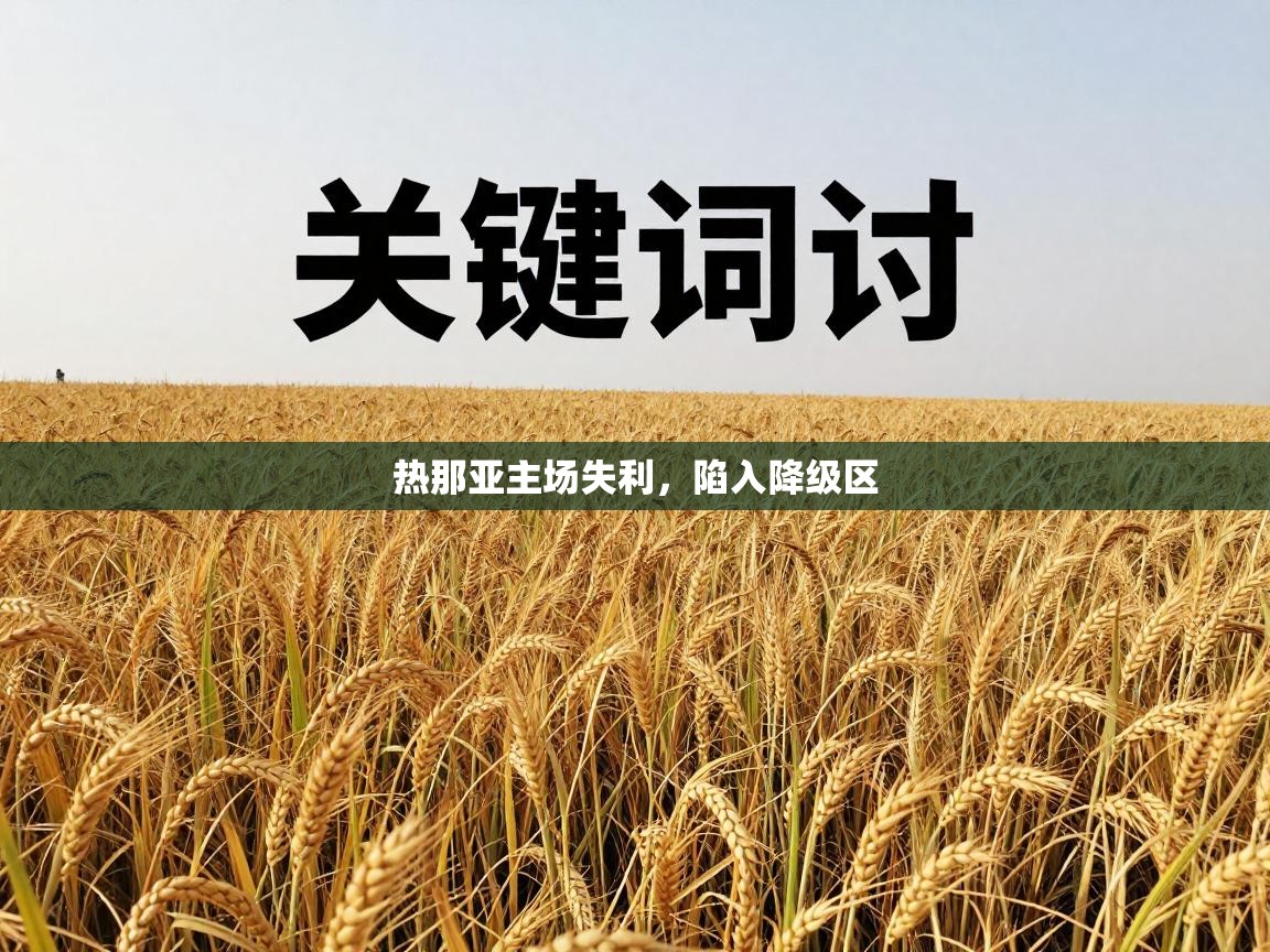 热那亚主场失利，陷入降级区